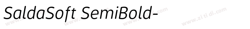 SaldaSoft SemiBold字体转换